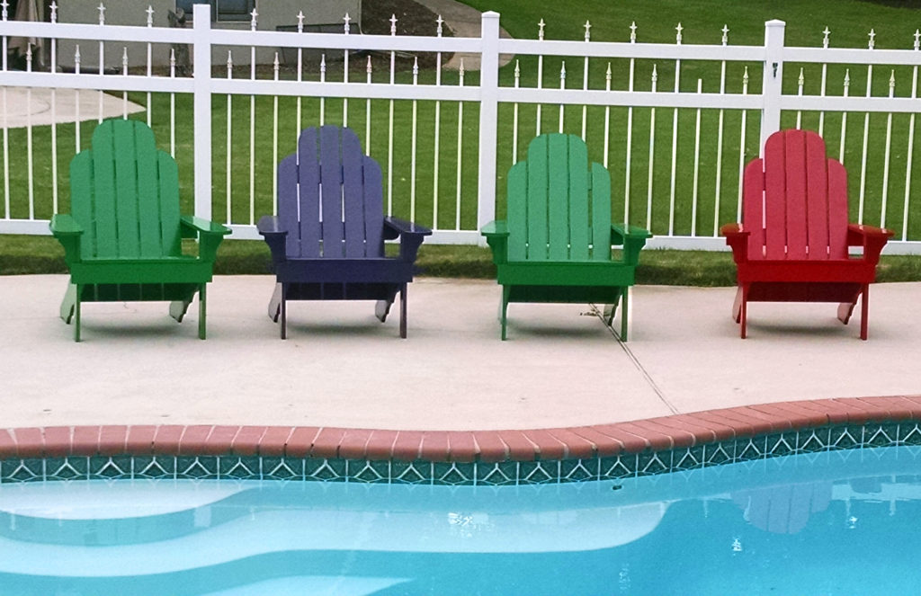 Poolside Rainbow Adirondack Chair